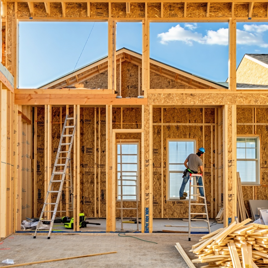 Construction being done to a home that is already built but we are adding another room-2